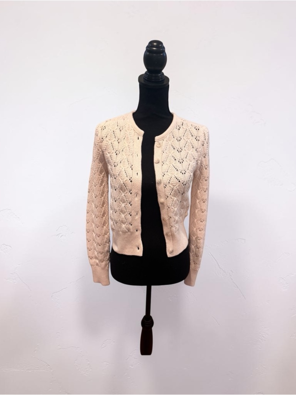 Free People pointelle Cardigan - Cream